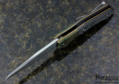 Allen Elishewitz Custom Knife Kopis 3D Machined G10 Linerlock Flipper - Image 4