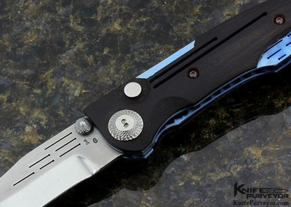 Allen Elishewitz Custom Knife D/A Auto #16 Micarta with Titanium Liner - Image 6