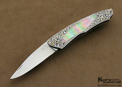 Elvan Allred Custom Knife Engraved buy Dr. Fred Carter Blacklip Lockback