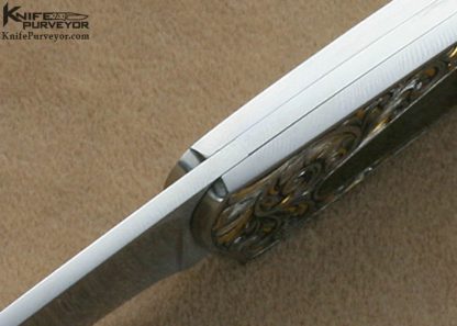 Elvan Allred Custom Knife Engraved buy Dr. Fred Carter Blacklip Lockback - Image 6