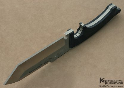 Dwaine Carillo Custom Knife Machined Black Micarta Pirella Designed "AirKat" #019 - Image 7