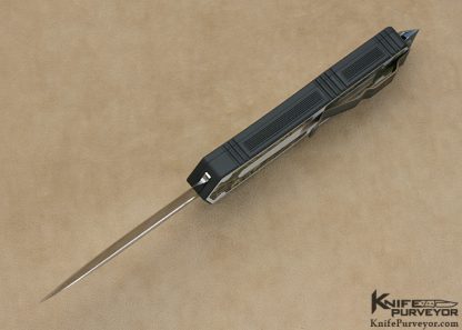 Tony Marfione Custom Microtech "Scarab" with Abalone Inlays and Mirror Polished Blade - Image 7