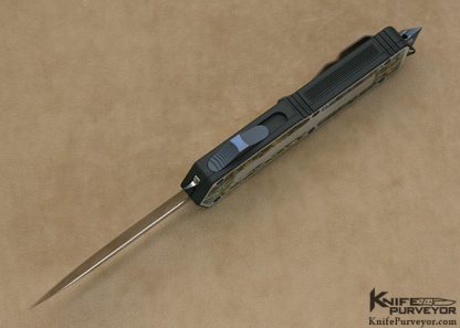 Tony Marfione Custom Microtech "Scarab" with Abalone Inlays and Mirror Polished Blade - Image 6
