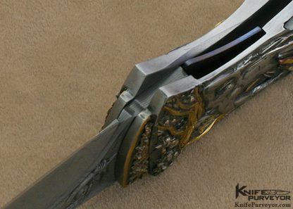 Arpad Bojtos Custom Knives Leda and the Swan Linerlock - Image 10