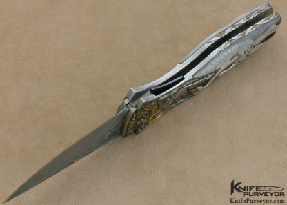 Arpad Bojtos Custom Knives Leda and the Swan Linerlock - Image 9