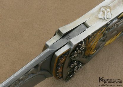Arpad Bojtos Custom Knives Leda and the Swan Linerlock - Image 8