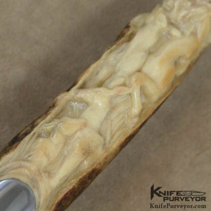 Arpad Bojtos Custom Knife "Hercules and the Ceryneian Hind" Art Knife - Image 6