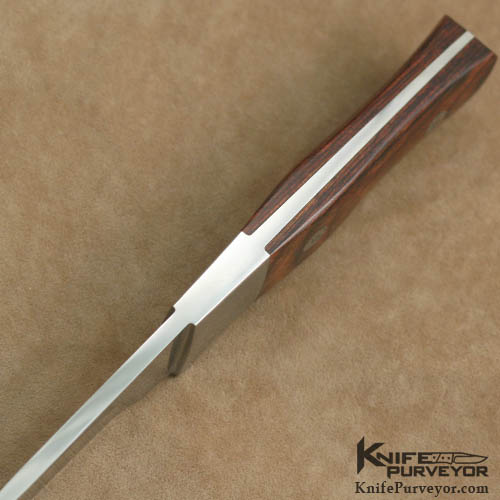 Asprey Custom Knife Damascus & Iron Wood Engraved Drop Point Hunter - Image 4