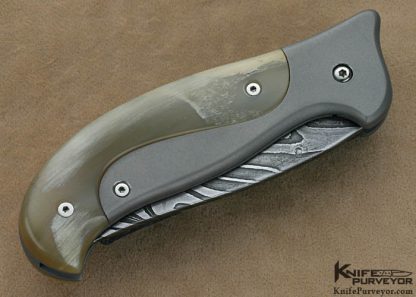 Audra Draper Custom Knives Sole Authorship Damascus & Ramshorn Aloha Cowgirl - Image 3