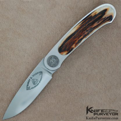 Barry Wood Custom Knife Knifemakers Guild 25th Anniversary Foldaway Knife