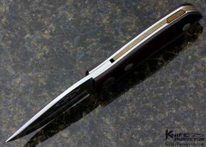 Barry Wood Custom Knife MK-1 Micarta Funny Folder - Image 6