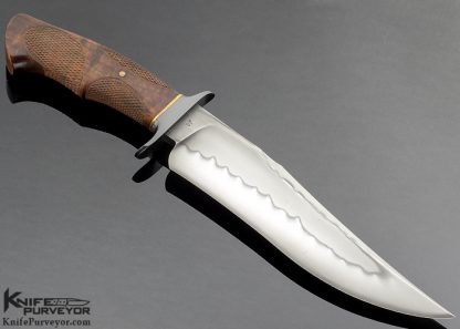 Ben Seward Custom Knife Fighter Winner of Best Handle at BLADE 2017 with Koa Wood and Zirconium Fighter - Image 3