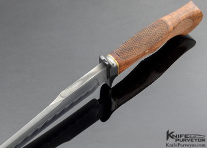 Ben Seward Custom Knife Fighter Winner of Best Handle at BLADE 2017 with Koa Wood and Zirconium Fighter - Image 5