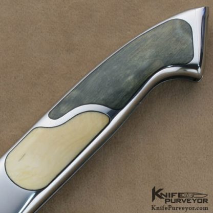 Charles Bennica Custom Knives 5 Piece Inlay Mammoth Ivory Opus One - Image 3
