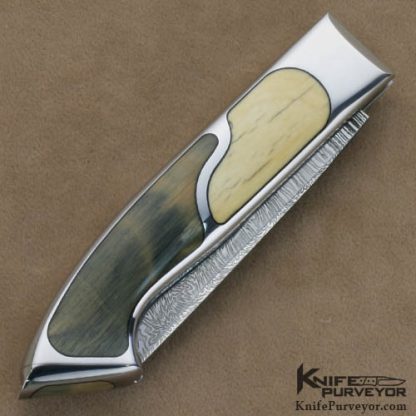 Charles Bennica Custom Knives 5 Piece Inlay Mammoth Ivory Opus One - Image 4