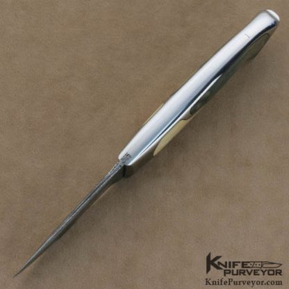 Charles Bennica Custom Knives 5 Piece Inlay Mammoth Ivory Opus One - Image 6