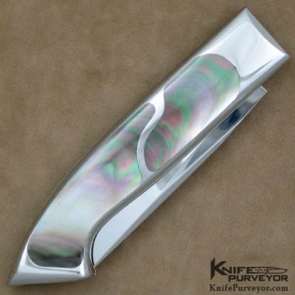 Charles Bennica Custom Knife Blacklip Pearl Folder - Image 3