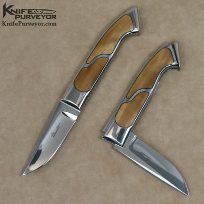 Charles Bennica Custom Knives Fixed Blade & Folder Matched Set
