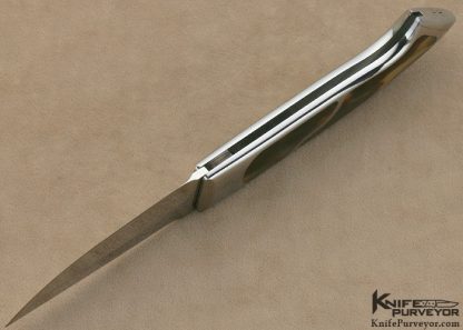 Charles Bennica Custom Knife Take Down Folder Double Interframe Exotic Material Proprietary Lock - Image 8