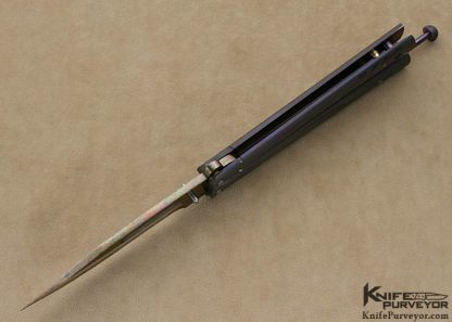 Bertie Rietveld Custom "Bertie Bali" Dragonskin Damascus Butterfly Knife - Image 7
