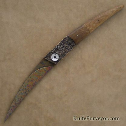 Bertie Reitveld Custom Knife Sahara  Bronze Bolsters
