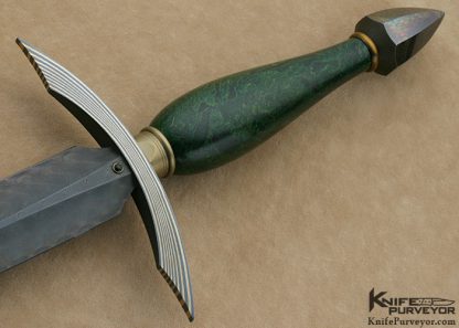 Bertie Rietveld Custom Knife Sole Authorship Verdite Dagger - Image 2