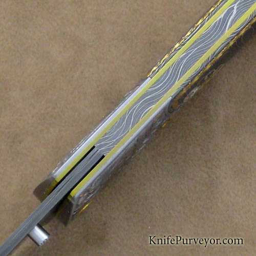 Bill Ankrom Custom Knife Damascus Linerlock Engraved by Gil Rudolph ...