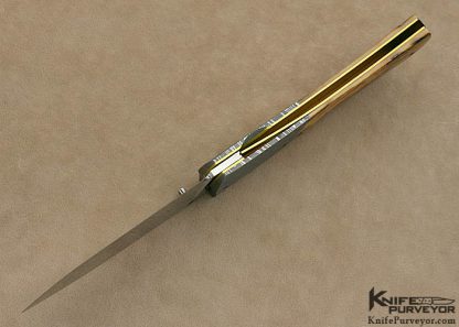 Bill Ankrom Custom Knife Damascus  Linerlock - Image 5