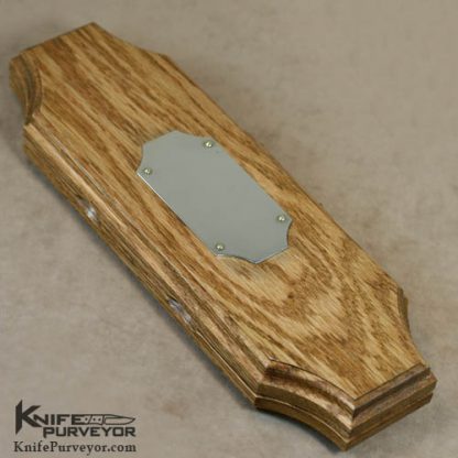 W.C. Johnson Custom Knives Fluted Snakewood & Damascus Dagger - Image 6