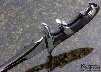 Bill Luckett Custom Knife "Freedom Fighter" with Masur Birch Burl - Image 6