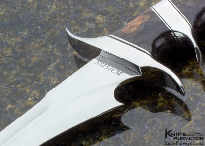 Bill Luckett Custom Knife "Freedom Fighter" with Masur Birch Burl - Image 2