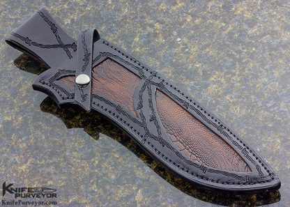 Bill Luckett Custom Knife "Freedom Fighter" with Masur Birch Burl - Image 7