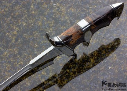 Bill Luckett Custom Knife "Freedom Fighter" with Masur Birch Burl - Image 5