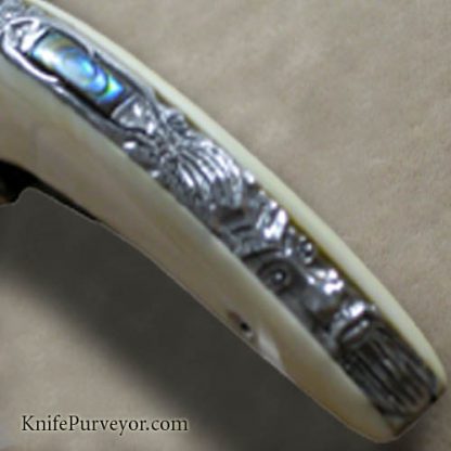 Bill McHenry Custom Knife Dragon Engraved Knifemakers Guild Acceptance Knife - Image 4