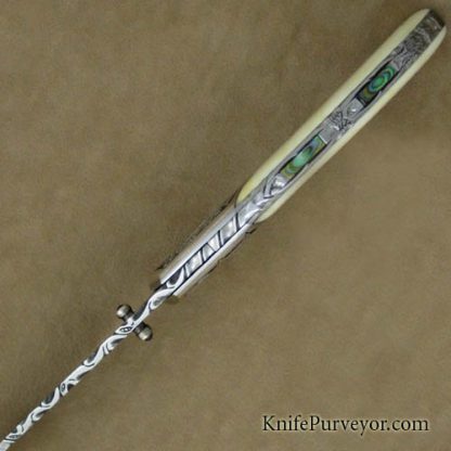 Bill McHenry Custom Knife Dragon Engraved Knifemakers Guild Acceptance Knife - Image 3