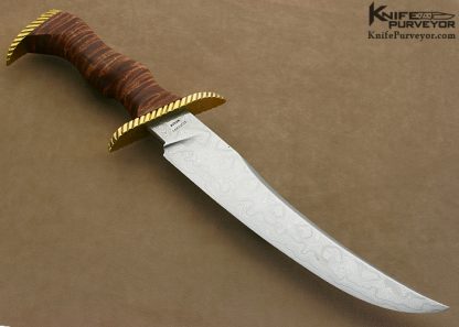 Bill Moran Custom Knife Sole Authorship Damascus ST-23 Fighter - Image 4