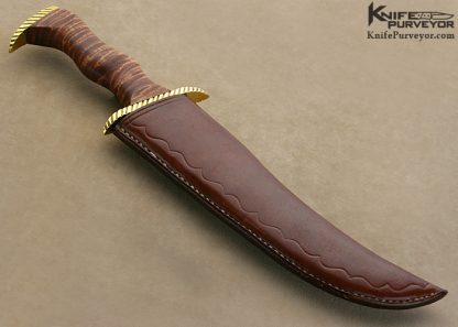 Bill Moran Custom Knife Sole Authorship Damascus ST-23 Fighter - Image 6