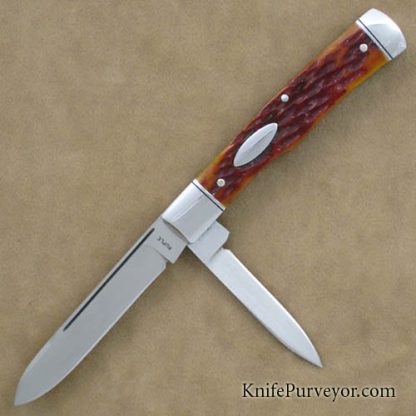 Bill Ruple Custom Knife Jigged Bone Gunstock