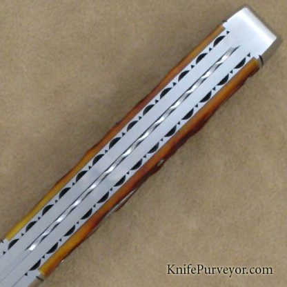 Bill Ruple Custom Knife Jigged Bone Gunstock - Image 4