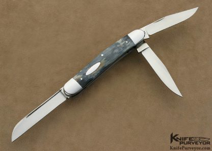Bill Ruple Custom Knife 3 Blade Whittler Slipjoint