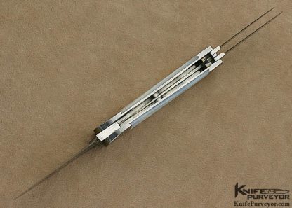 Bill Ruple Custom Knife 3 Blade Mother of Pearl Shell Wharncliffe Whittler - Image 5