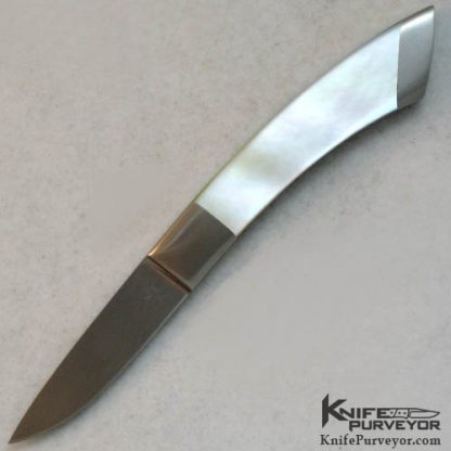 Billy Mace Imel Custom Knife Mother of Pearl Slipjoint