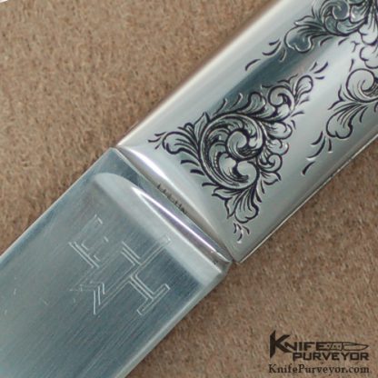 Billy Mace Imel Custom Knife Slipjoint Engraved by Ray Viramontez - Image 2
