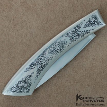 Billy Mace Imel Custom Knife Slipjoint Engraved by Ray Viramontez - Image 3