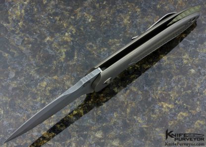 Michael Burch Custom Knife Titanium "Genesis" Frame Lock Flipper - Image 4