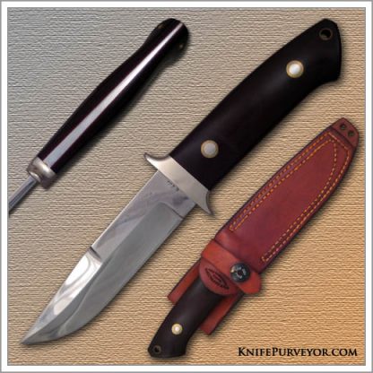 Bob Loveless' Custom Knife: Green Micarta Riverside Chute