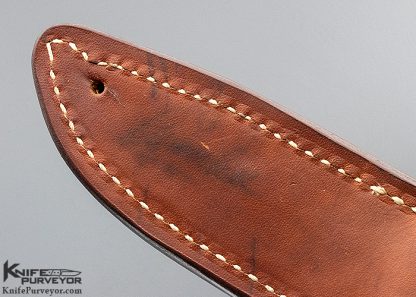 Bob Loveless Custom Knife Double Nude Logo Black Micarta "Mini Bear" with Double Escutcheons - Image 8