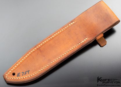 Bob Loveless Custom Knife 40 Years Football Logo Desert Ironwood Dixon Fighter - Image 7