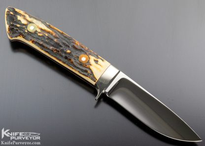 Bob Loveless Custom Knife Premium Stag Lawndale Drop Point Hunter - Image 3