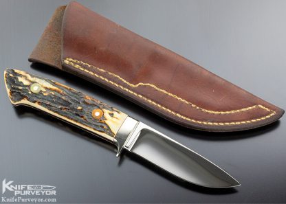 Bob Loveless Custom Knife Premium Stag Lawndale Drop Point Hunter - Image 7